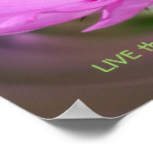 Dreams Quote Cosmos Flower Inspirerend Poster (Hoek)