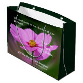 Dreams Quote Cosmos Inspirerend gepersonaliseerd Groot Cadeauzakje (Achterkant Gekanteld)