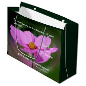 Dreams Quote Cosmos Inspirerend gepersonaliseerd Groot Cadeauzakje (Voorkant Gekanteld)