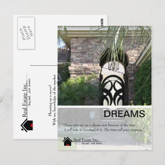 Dreams Real Estate briefkaart (Voorkant / Achterkant)
