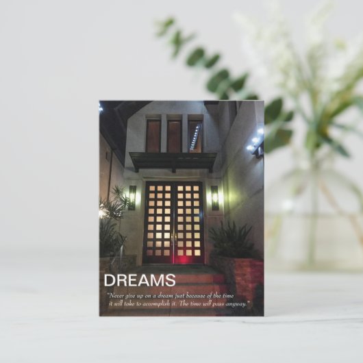 Dreams Real Estate briefkaart (Staand voorkant)
