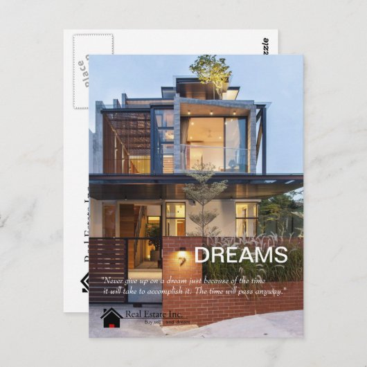 Dreams Real Estate briefkaart (Voorkant / Achterkant)