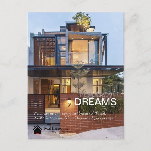Dreams Real Estate briefkaart (Voorkant)