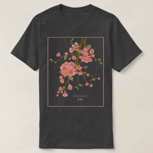 Dreams Sakura Japans strijder bloesem Japan T-shirt (Design voorkant)