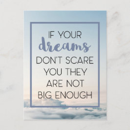 Dreams Scare You Quote Briefkaart