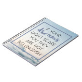 Dreams Scare You Quote Notitieboek (Linkerzijde)