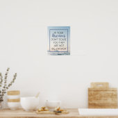 Dreams Scare You Quote Poster (Keuken)