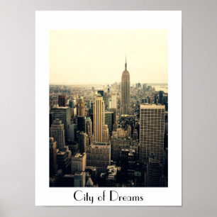 Dreams stad New York Poster