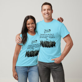 Dreams Take Flight blauwe horizon T-shirt