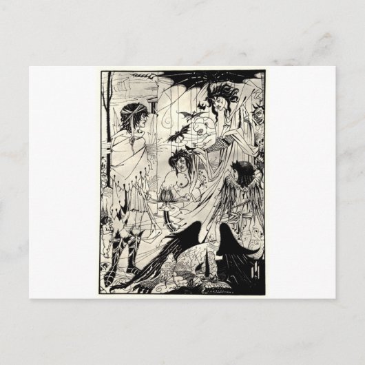 Dreams van Aubrey Beardsley Briefkaart (Voorkant)
