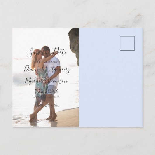 Dreams van de Open Road Motorcycle Wedding Aankondigingskaart (Achterkant)