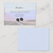 Dreams van de Open Road Motorcycle Wedding Informatiekaartje (Voorkant / Achterkant)