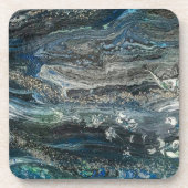 Dreams van het abstracte schilderij Ocean'20 Bier Onderzetter (Voorkant)