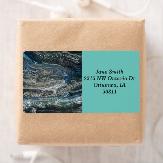 Dreams van het abstracte schilderij Ocean'20 Etiket (Insitu)