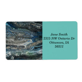 Dreams van het abstracte schilderij Ocean'20 Etiket