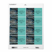 Dreams van het abstracte schilderij Ocean'20 Etiket (Full Sheet)