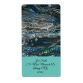 Dreams van het abstracte schilderij Ocean'20 Etiket (Voorkant)