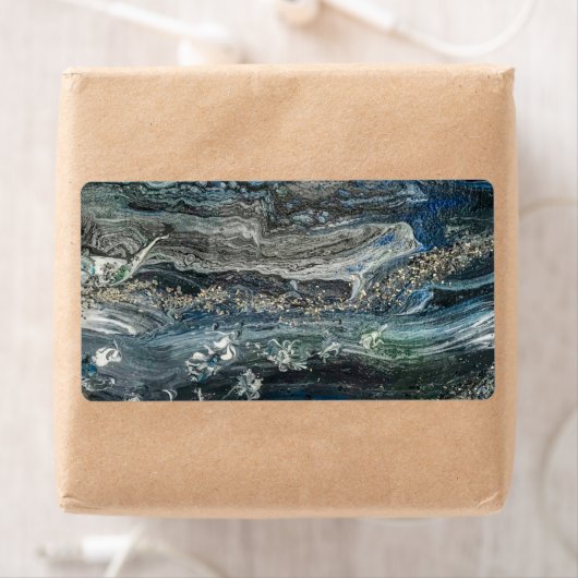Dreams van het abstracte schilderij Ocean'20 Etiket (Insitu)
