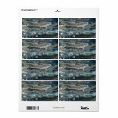 Dreams van het abstracte schilderij Ocean'20 Etiket (Full Sheet)