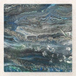 Dreams van het abstracte schilderij Ocean'20 Glazen Onderzetter