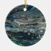 Dreams van het abstracte schilderij Ocean'20 Keramisch Ornament (Voorkant)