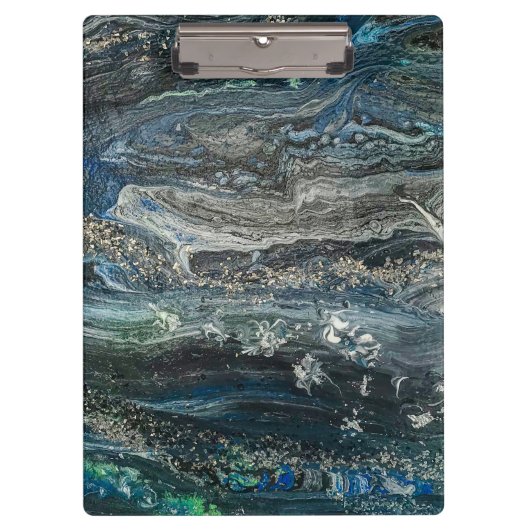 Dreams van het abstracte schilderij Ocean'20 Klembord (Voorkant)