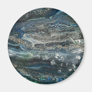 Dreams van het abstracte schilderij Ocean'20 Magneet