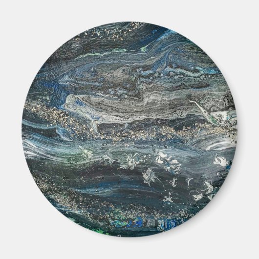 Dreams van het abstracte schilderij Ocean'20 Magneet (Voorkant)