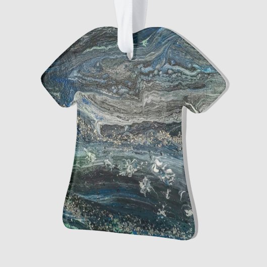 Dreams van het abstracte schilderij Ocean'20 Ornament (voorkant)