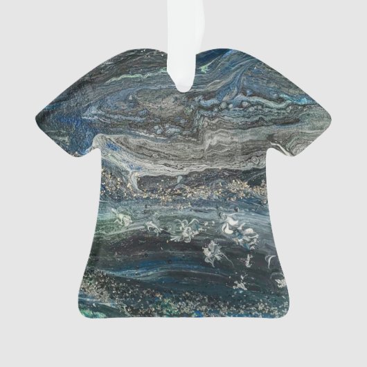 Dreams van het abstracte schilderij Ocean'20 Ornament (voorkant)