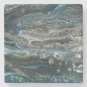 Dreams van het abstracte schilderij Ocean'20 Stenen Onderzetter (Voorkant)