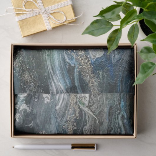 Dreams van het abstracte schilderij Ocean'20 Tissuepapier (Geschenk)