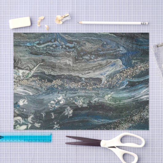 Dreams van het abstracte schilderij Ocean'20 Tissuepapier (Craft)