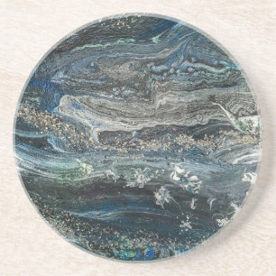 Dreams van het abstracte schilderij Ocean'20 Zandsteen Onderzetter