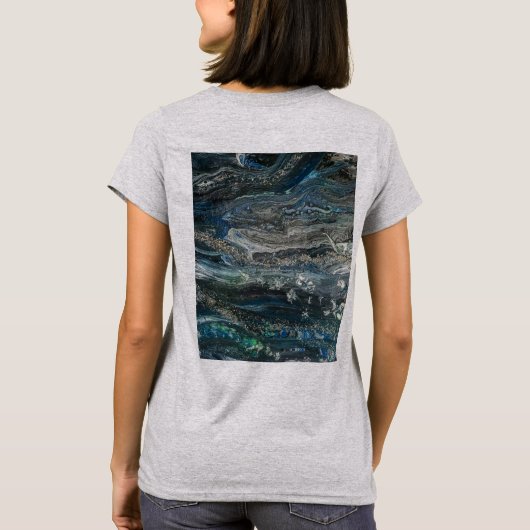 Dreams van het abstracte schilderij T-Shirt van de (Achterkant)