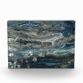 Dreams van het acrylschilderij Ocean'19 in grijs Fotoblokken