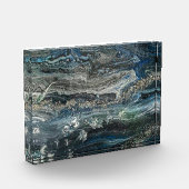 Dreams van het acrylschilderij Ocean'19 in grijs Fotoblokken (Links)