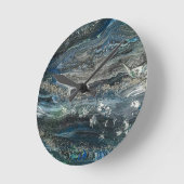 Dreams van het acrylschilderij Ocean'19 in grijs T Ronde Klok (Hoek)