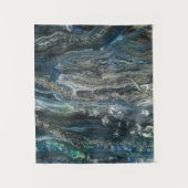 Dreams van het acrylschilderij Ocean'19 in grijs Wandkleed (Voorkant)