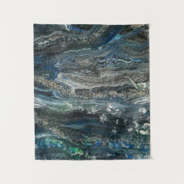 Dreams van het acrylschilderij Ocean'19 in grijs Wandkleed