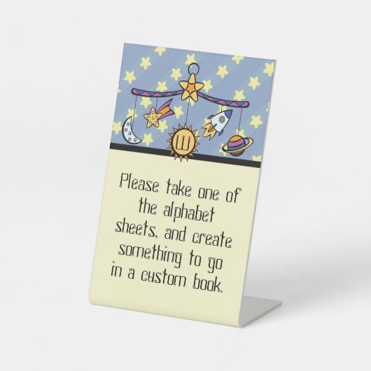 Dreams van ruimtetoestel mobiele voetafdruk reclamebord met voetstuk (Voorkant)