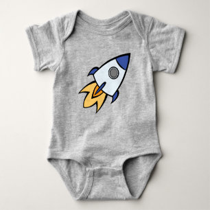 Dreams van Space Rocket Ship Baby-pak Romper
