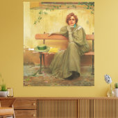 Dreams van Vittorio Matteo Corcos 1896 Canvas Afdruk (Insitu (Woonkamer))