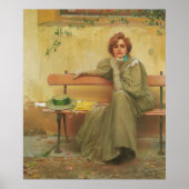 Dreams van Vittorio Matteo Corcos 1896 Poster (Voorkant)