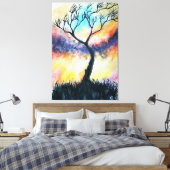 Dreams - Waterverf Canvas Afdruk (Insitu (Slaapkamer))