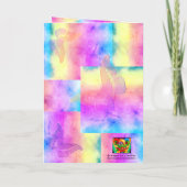 [Dreams Waterverf] Faded parelkleurstof vlinder Kaart (Achterkant)