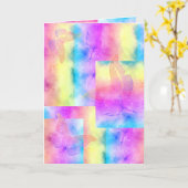 [Dreams Waterverf] Faded parelkleurstof vlinder Kaart (Gele Bloem)