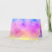 [Dreams Waterverf] Soft Pastel Colors Butterfly Kaart (Voorkant)