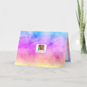 [Dreams Waterverf] Soft Pastel Colors Butterfly Kaart (Achterkant)