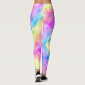 [Dreams Waterverf] Soft Pastel Colors Butterfly Leggings (Achterkant)